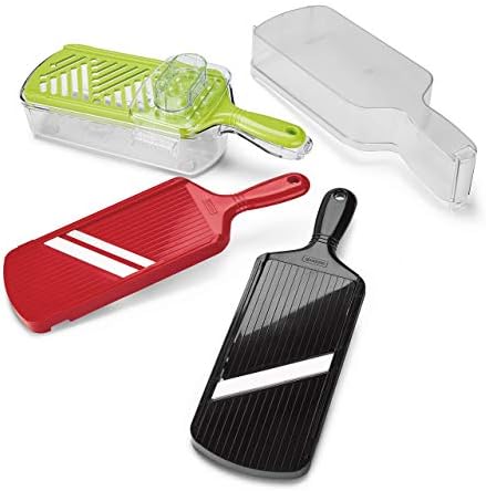 KYOCERA 6-Piece Ceramic Mandoline Slicer – Versatile Kitchen Prep Tool