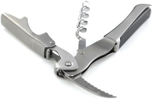 Gulliver Stainless Steel Two Step Waiter's Corkscrew - Black