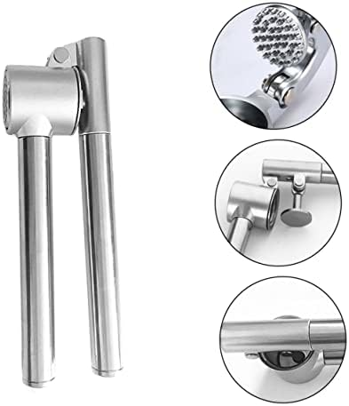 Healifty Portable Garlic Press Manual Garlic Mincer with Design for Effortless Garlic Mashed Tool Kitchen for Cooking Enthusiasts