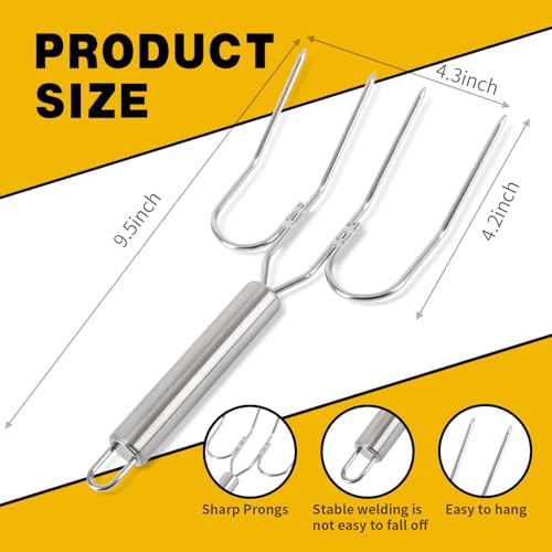 4 Pcs Turkey Lifter Forks And Meat Shredder Claws Set