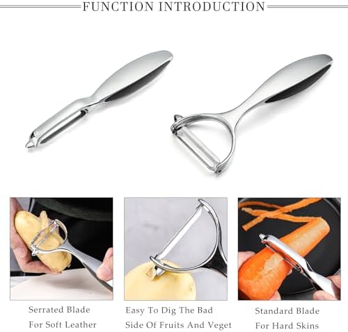 Vegetable Peeler Stainless Steel Potato Peelers Y-Shaped&I-Shaped Peelers