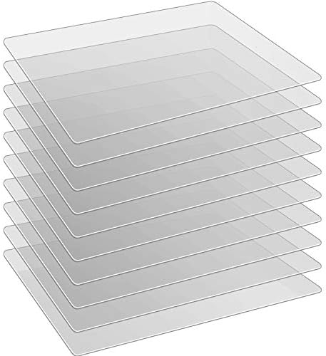 Boao 10 Pieces Flexible Plastic Cutting Board Multi Purpose Placemats Cutting Mats Vegetable Fruit Board, 15 x 12 Inch