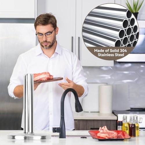 Meat Tenderizer Hammer, Meat Pounder Tenderizer Meat Pounder Flattener Kitchen Mallet Stainless Steel Meat Loosening Hammer Multifunctional Thickened and Weighted Chicken Tenderizer