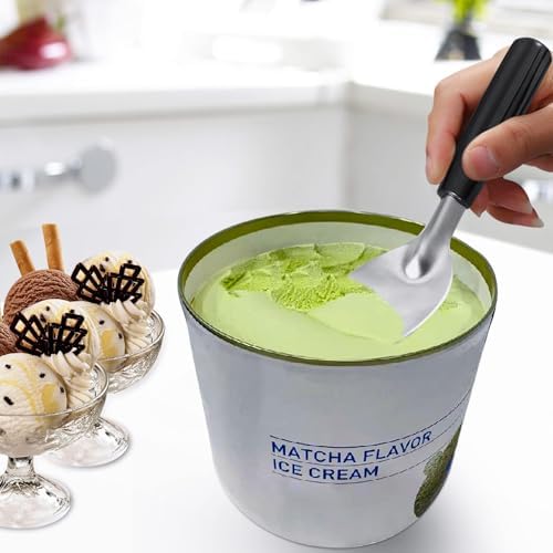 Ice Cream Spade - Stainless Steel Flat Ice Cream Paddle, Scooper for Hard or Creamy Dessert Spade Butter Cutter (1)