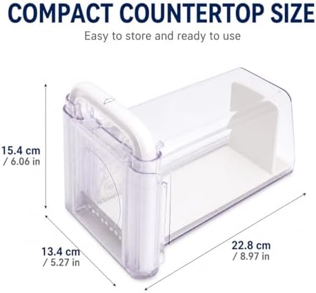 Cheese Cutter Storage Container, ABS Multifunctional Cheese Chopper Grater Cutting Tool with Stainless Steel Blades, Butter Slicer Cutter Container Box for Home Kitchen