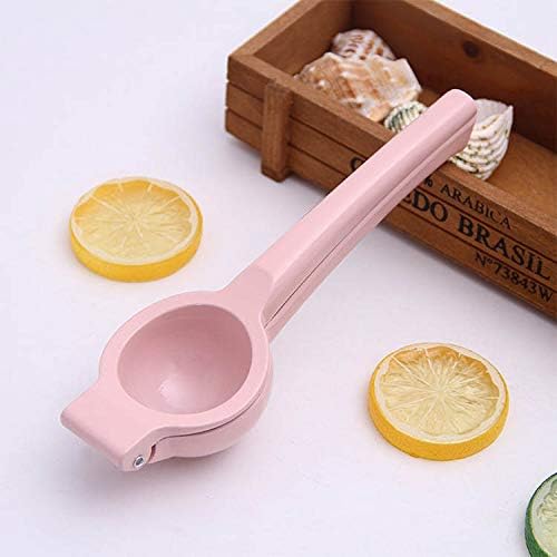 Metal Manual Citrus Lemon Lime Squeezer Juicer, Fruit Juicer, Metal, Kitchen Tool (Pink)