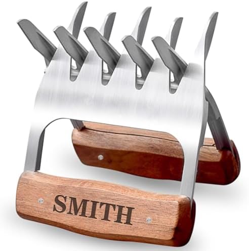 Personalized Stainless Steel Shredder Claws, Metal Meat Shredder Claws, Kitchen Papa Meat Claws, Custom BBQ Grilling Gifts for Men Women Dad Father Husband, Custom Meat Shredder, Grill Masters Gifts