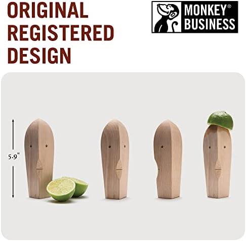 Citrus Reamer made of Wood / For Juicing Lemons, Limes & Oranges manually / Ergonomic, Minimalist Design adds Beauty to your Kitchen / Juice Bruce by Monkey Business
