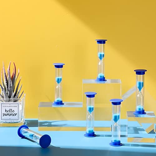 Queekay 48 Pcs 2 Minute Sand Timer for Kids Hourglass Timer,Blue