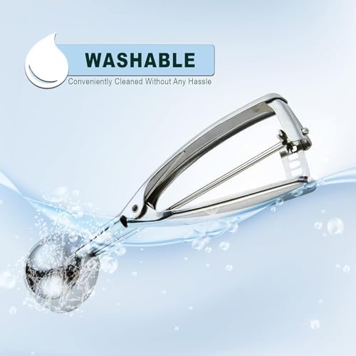 Paderno World Cuisine 1/100 Per Liter Stainless-Steel Ice Cream Scoop