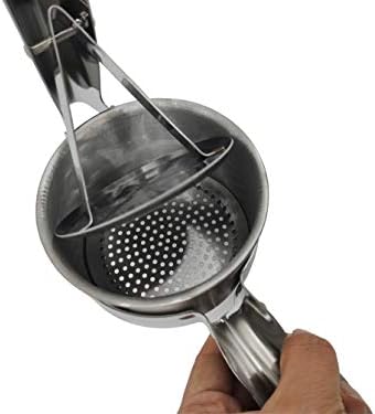 FixtureDisplays® Professional Stainless Steel Potato Ricer, Babyfood Masher with 3 Ricing Discs for Coarse & Fine Ricing Great Potato Press 15364