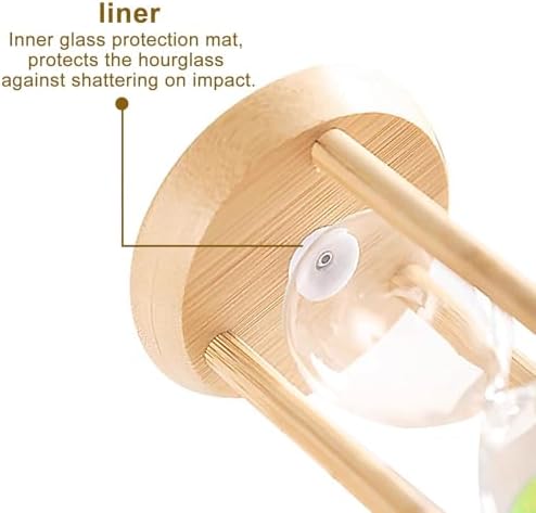 SuLiao Wooden Sand Timer 60 Minute Hourglass, 1 Hour Gold Sand Clock, Small Watch 60 Min Timer, One Hour Reloj De Arenai, Hour Glass Sandglass for Home, Office, Decorative, Game, Classroom