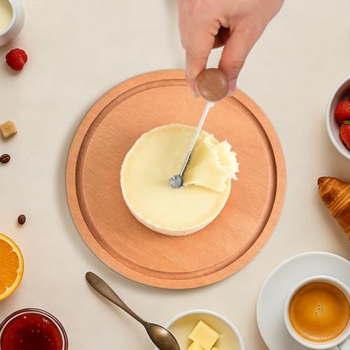SEWACC Cheese Curler Wheel, Stainless Steel Handheld Cheese Cutter Shaver to Create Rose-shaped Cuts, for Home, Restaurants, Cafes And Dessert Shops (slicer Only)