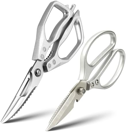 2PCS Kitchen Shears Set, Heavy Duty Kitchen Scissors for Food, Come Apart