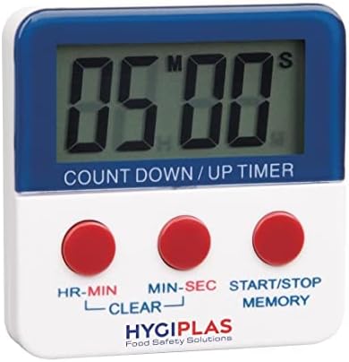 Hygiplas Digital Countdown Timer with Magnetic Back & Large Display