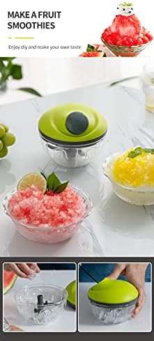 New Model Multi-Function Food Pull Chopper String Corded with Stainless Steel Quick Slicers Processor Grater Cutting Vegetable Onion Tomato Garlic Fruit Meat, Green, 4.33 X 4.71 (CS-8536-AA)