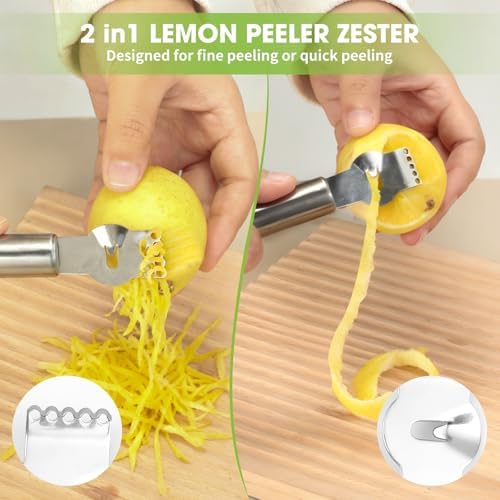 VINATO Manual Citrus Juicer, Stainless Steel Lemon Squeezer for Bar and Kitchen, Kitchen, Bar, Restaurant, 7 cm