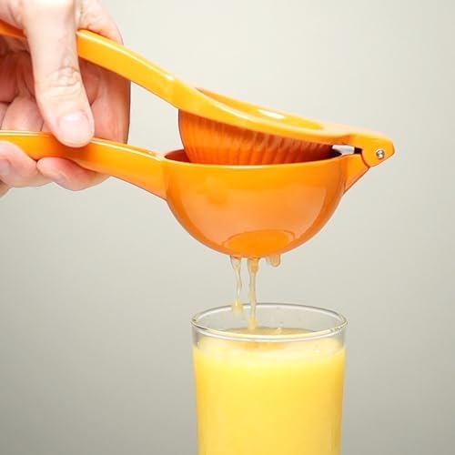 Berghoff Manual Orange Squeezer, Cast Aluminum Citrus Juicer & Fruit Press