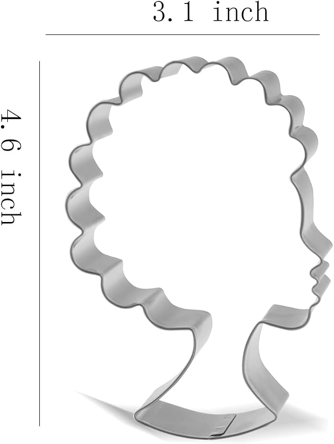 Keewah Girl Face Cookie Cutter Set - 6 Piece - Stainless Steel