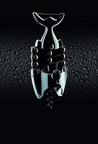 BarCraft Lazy Fish Corkscrew and Bottle Opener, Stainless Steel Wine Opener, 16.5 x 7.5 x 4.5cm, Silver
