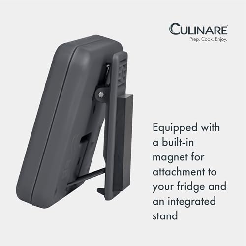 Culinare 20-Hour Digital Kitchen Timer – Compact Countdown Timer with Magnetic Back, Integrated Stand & Battery Included – Ideal for Cooking & Baking
