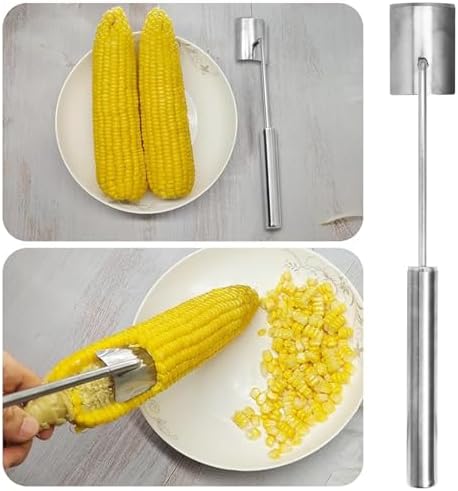 Corn Peeler for Corn on the Cob, Corn Peeler, Corn on the Cob Remover, Fast and Safe,Suitable for Home Kitchens, Removes Corn Kernels From Corn Cobs In Seconds,Kitchen, Kitchen Gadget (2pcs)
