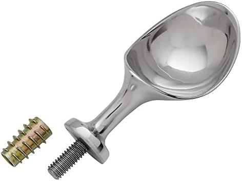 Stainless Steel Ice Cream Scoop Hardware Kit w/Threaded Insert - Ice Cream Scoops for Hardest Freeze - Polished Ice Cream Accessories for Smooth & Round Scoops -Corrosion-Resistant Serving Scoops Kit