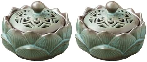 LUNCHS Flower Shape Garlic Keeper for Counter Retro Hollow Lid Garlic Holder Storage Gifts for Friends, Housewarming Gifts Garlic Container, Green, djdrtjtydkjtyk45154854
