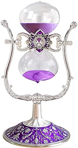 Vintage Sand Timer Hourglass Decor,360° Rotating 15 Minute 8.6 inches