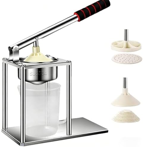 Manual Juicer, Stainless Steel Hand Press Juicer Machine for Orange Citrus Lemon Lime Grapefruit, Home Kitchen Tool, Orange Squeezer, Ergonomic Handle