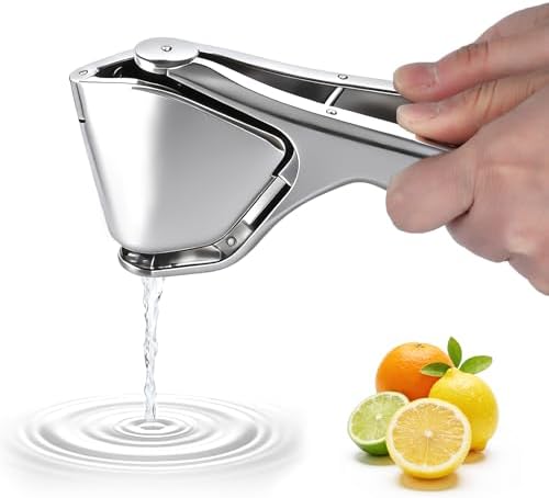 Lemon Squeezer, Stainless Steel Lemon Juicer with Seed Strainer