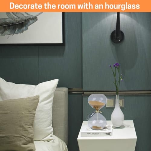 SWISSELITE Puff Sand Timer, Hourglass Sand Timers, Inspired Glass