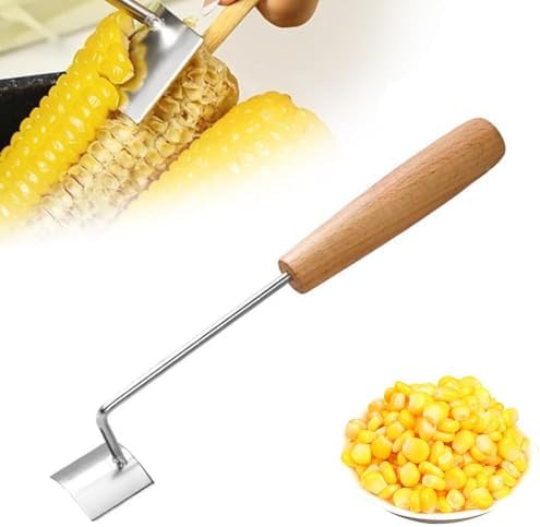 2026 New Corn Peeler,Corn Cob Stripper Tool Stainless Steel Corn Peeler for Corn on the Cob Multifunctional Kitchen Gadget Corn On Cob Remover Cutter Tool (B)