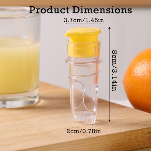 2025 New Screw-Top Lemon Squeezer – 2 Pack BPA-Free Handheld Lemon and Lime Juicer with Lid – Manual Citrus Squeezer for Kitchen, Cocktails, and Outdoor Cooking (Yellow + Green)