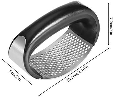 Stainless Steel Garlic Press Crusher Squeezer Masher Home Kitchen Mincer Tool Rust-proof Dishwasher safe