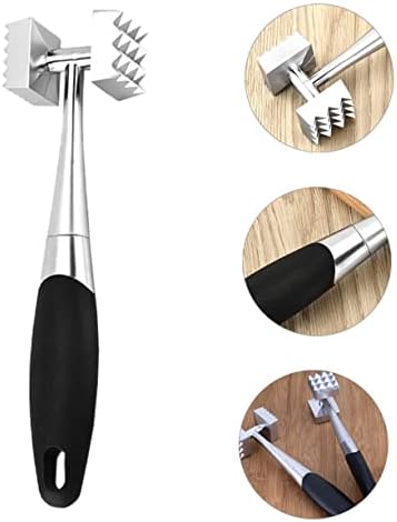 Home Zinc Alloy Meat Tenderizer Double-sided Mallet Tool for Kitchen Steak Hammer Tenderiser Hammer Easy to Use