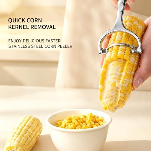 Corn Peeler for Home Cooks & Grill Lovers, for Easy Kernel Removal