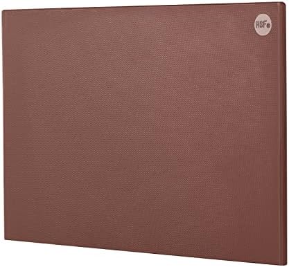 CURTA Cutting Boards for Kitchen, 24" x 18" x 0.5" Brown Color Coded Plastic Commercial Chopping Board Anti Slip Surface Dishwasher Safe