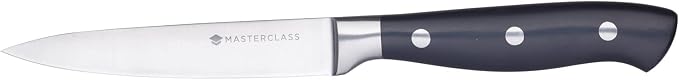 MasterClass All Purpose Small Kitchen Knife with EdgeKeeper Knife Sharpener Sheath, Stainless Steel, 11 cm