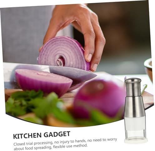 Practical Handheld Vegetable Chopper Easy to Clean Manual Garlic and Ginger Slicer Stainless Steel Kitchen Gadget for Effortless Cooking and Meal Prep Compact for Easy Storage