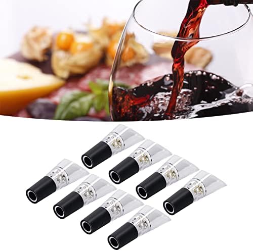 Wine Pourer, 4PCS Wine Aerator PC Decanter Bottle-Top Aerator with Pour Spout for Instant Wine Aeration in Household Party(Silver)