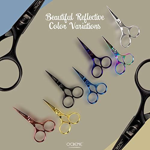 O'Creme Chef Scissors All Stainless Steel Kitchen Shears Black