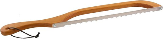 Out of the Woods of Oregon Bread and Bagel Slicer Bow Saw Bread Knife for Home Made Bread - Natural Alder - Choose from RIGHT OR LEFT HANDED (Maple - Left Handed)