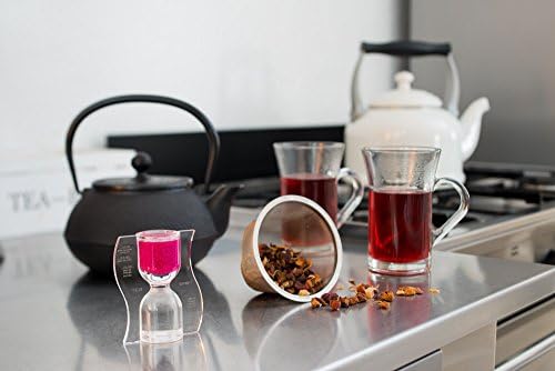 Paradox Tea Timer with Reverse Granulate Flow Pink