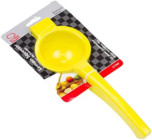 Chef Craft Select Aluminum Lemon Squeezer, 9 inches in Length, Yellow