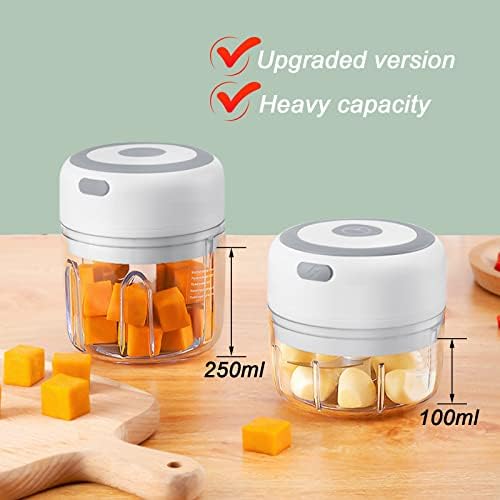Electric Garlic Chopper, 250ML Vegetable Chopper, Food Chopper