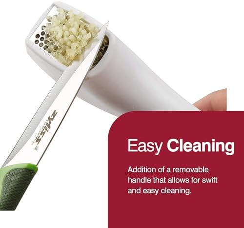 Zyliss Easy Clean Garlic Press - Lightweight, Easy-to-Use Garlic Mincer & Crusher for Food Prep & Kitchen Accessories