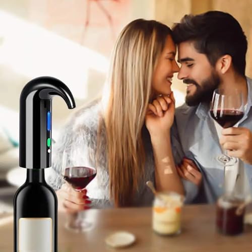 Yomety Electric Wine Aerator, Electric Wine Decanter Wine Dispenser Wine Pourer, Wine Accessories Sprout Pourer and Wine Gifts for Wine Lovers