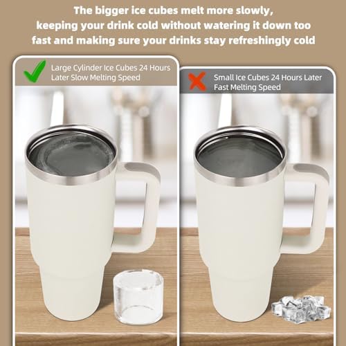Tcamp Tumbler Ice Mold, Ice Cube Tray for 30 oz -40 oz Tumbler Cup