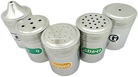 Endoshoji BTY49004 Commercial Seasoning Can, Large, G Can (Garlic), Condiment Container, 18-8 Stainless Steel, Made in Japan